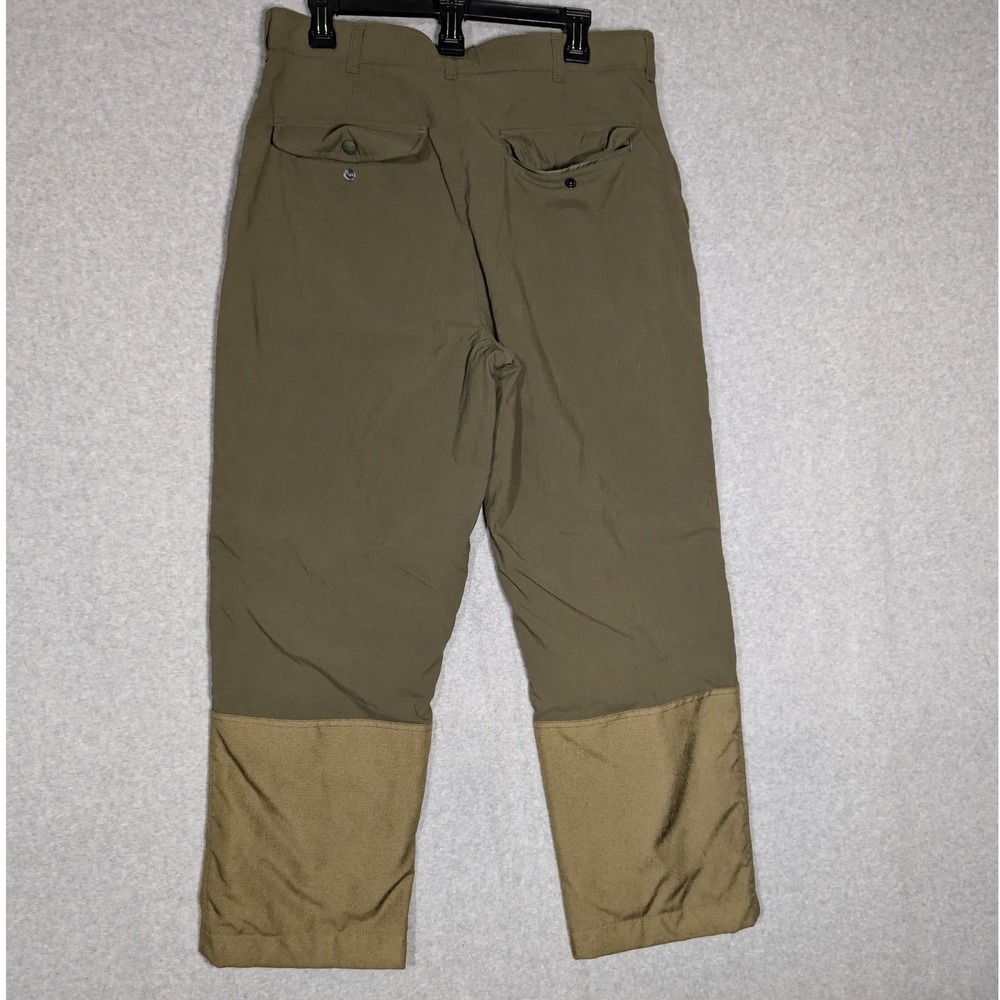 LL Bean Hunting Pants Mens 34 Green Waterproof Brush Briar Utility Performance - Picture 2 of 8